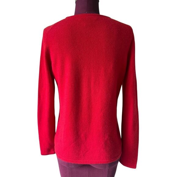 Charter Club Cashmere Crewneck Sweater size S Red - Picture 2 of 6
